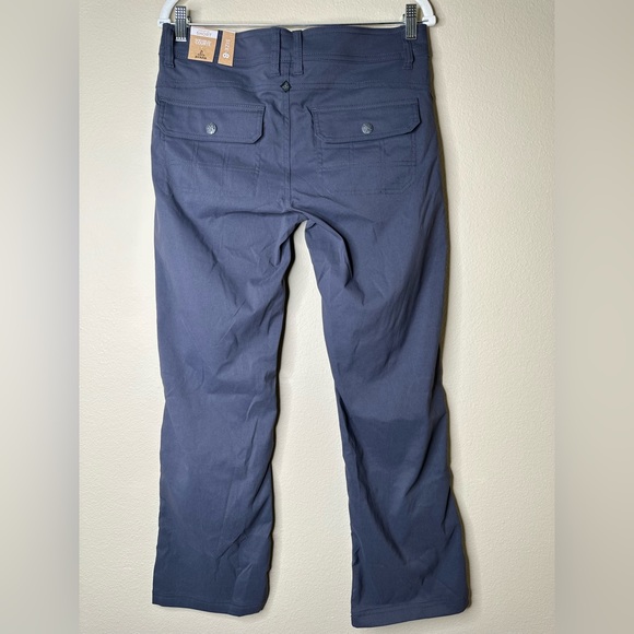 prAna Pants Halle Straight Hiking Pockets Coal Gray Size 8 Short 30” NWT - Picture 12 of 16